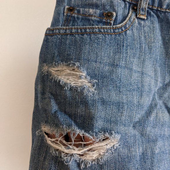 High Rise Denim Shorts - Picture 2 of 7